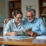 Couple français en réunion pour achat immobilier au Portugal
